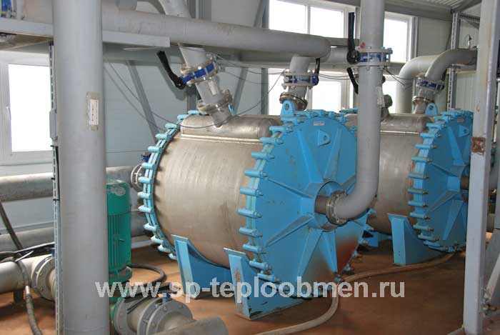 Теплообменники контура охлаждения системы оборотного водоснабжения Теплообменники контура охлаждения системы оборотного водоснабжения
